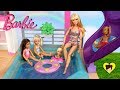 Rutina de Mañana en Nueva Casa de Barbie con Piscina! - Dreamhouse Adventures