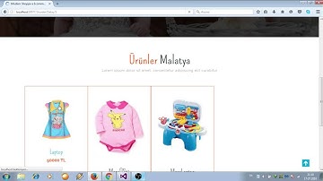 C# Asp.net Mvc ile E-Ticaret Sitesi Ders 4.1