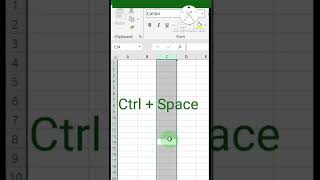 Shortcut keys (to select column & row) screenshot 5