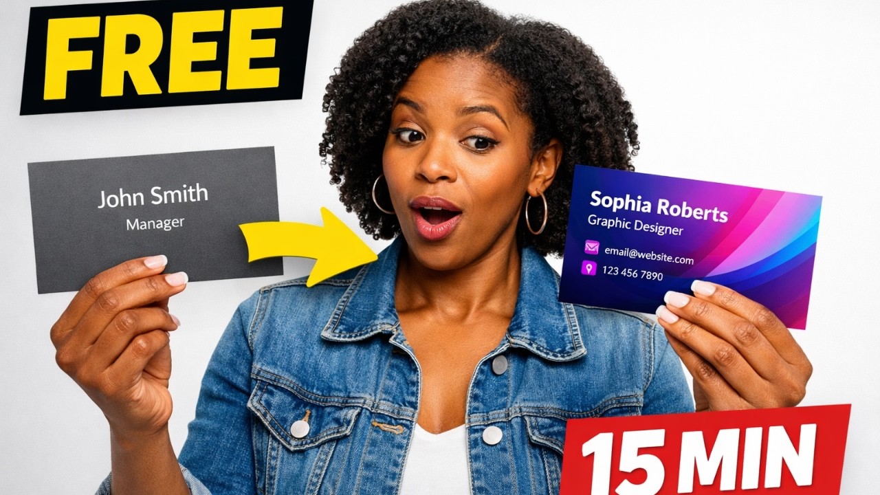 Save £200: Design Professional Business Cards in Canva (Free DIY Tutorial)