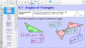 4.1 - Angles of Triangles