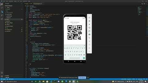 QR Code demo (React Native App)