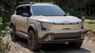 New Kia Ev5 Weekender Concept Rugged Off-Road & Adventure-Ready Suv