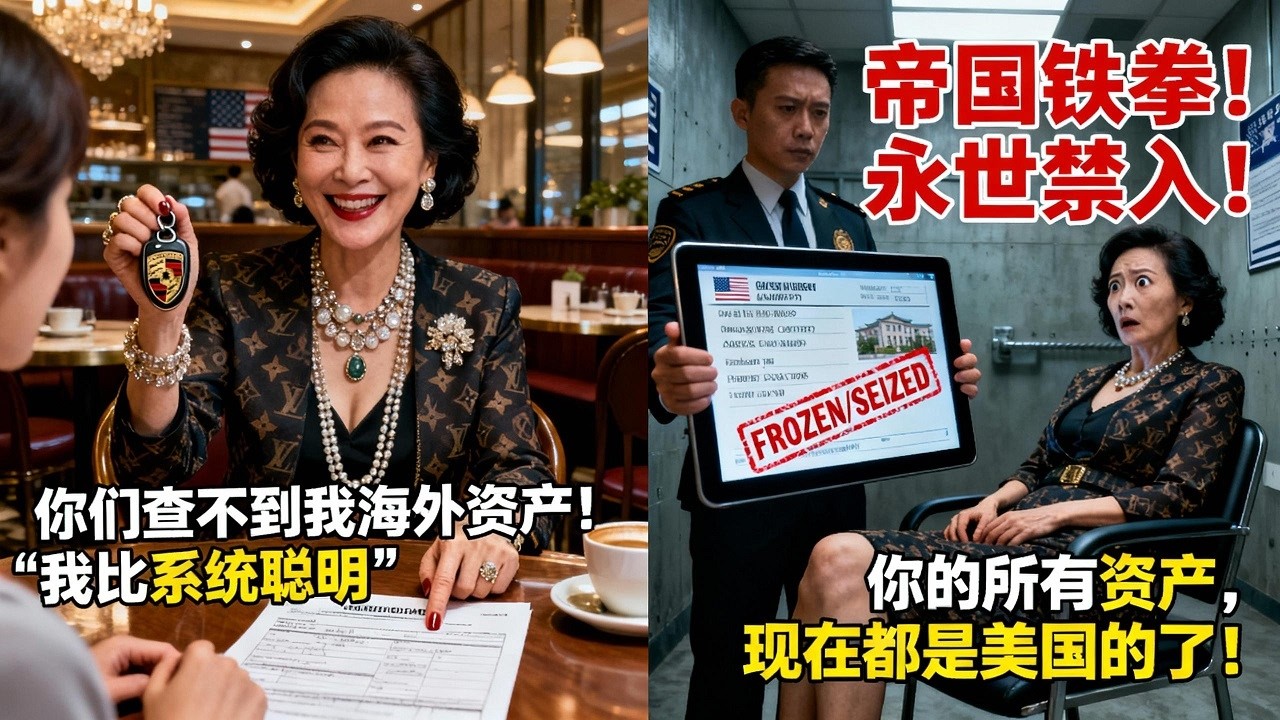开保时捷的中国富婆，教唆孕妇伪造穷人身份骗光美国福利，叫嚣“你们查不到我海外资产”！华裔调查员一招让她倾家荡产，永世不得入境！