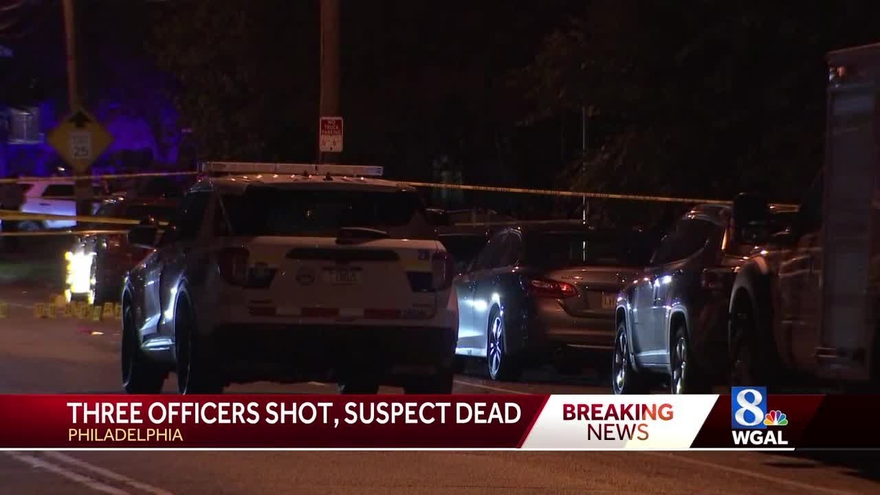 Three officers shot in Philly - YouTube