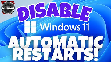 Windows Tutorial: DISABLE Automatic Restart After Windows Updates