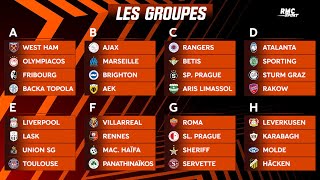 Ligue Europa : Le tirage au sort complet des poules avec l'OM, Rennes et Toulouse