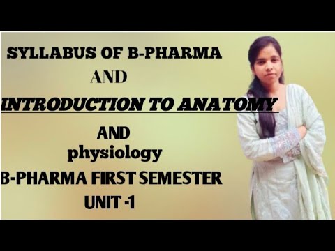 syllabus of b pharma first semester and detail study about subject ...