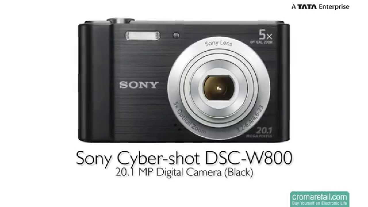 Sony Cyber-shot DSC-W800 20.1 MP Digital Camera (Black) - YouTube