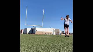 RUGBY  kick- Olivia Newsome