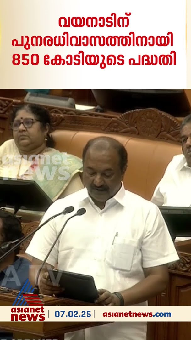 സംസ്ഥാന ബജറ്റ്, വയനാട് പുനരധിവാസത്തിനായി 850 കോടി