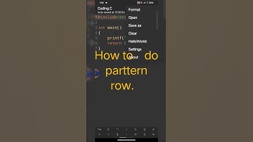 #How to do pattern row 2024 #mobile #coding #program #python #code #htmlcoding #php #code coding.