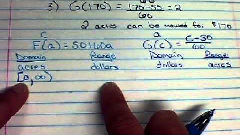 Inverse Functions in a Real World Setting