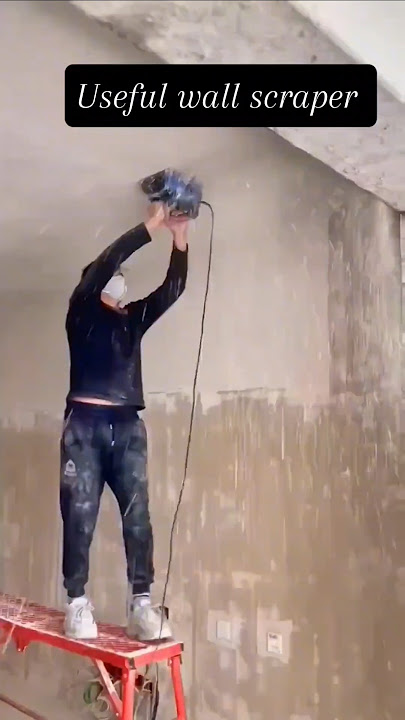 Extremely practical wall scraper #tools #machine #house#renovation