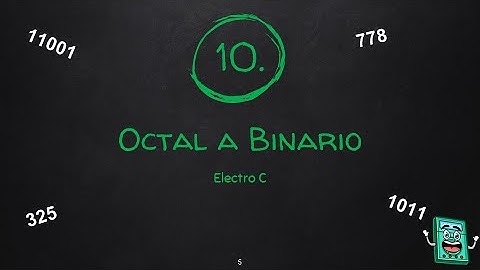 Convertir Octal  a Binario ✅