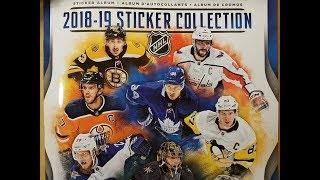 Panini NHL 2018-19 Sticker Collection Box Break and Album Review