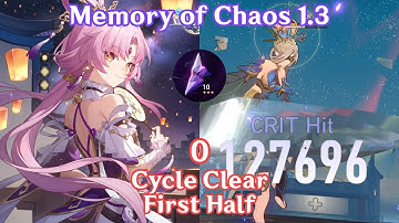Memory of Chaos 1.3 - Fuxuan Quantum Team 0 Cycle Clear First Half without bronya~!