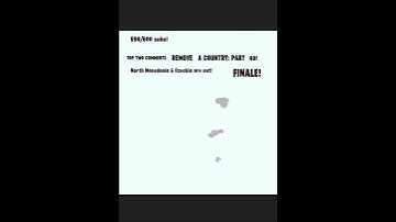 Top two comments remove a country: part 40! FINALE!  #mapping #mapper #countryballs #europe #map