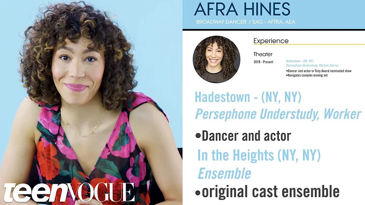 Broadway Dancer Explains Her Career Path, from Fir...