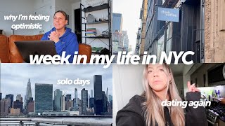 week in my life in NYC: first date recap, getting into a routine, job search optimism