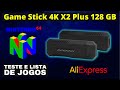 Testando Jogos de Nintendo 64 no Novo Game Stick 4k X2 Plus 128GB e Mostrando Lista