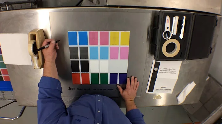 UV Ink Adhesion Testing