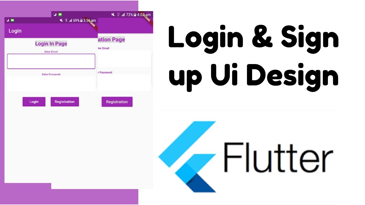 1 2020 How to create login and registration screens in flutter | UI ...