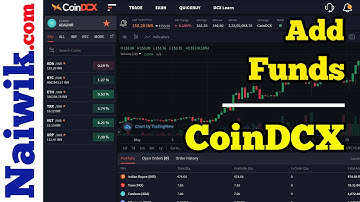 How to Add funds to CoinDCX account using Website