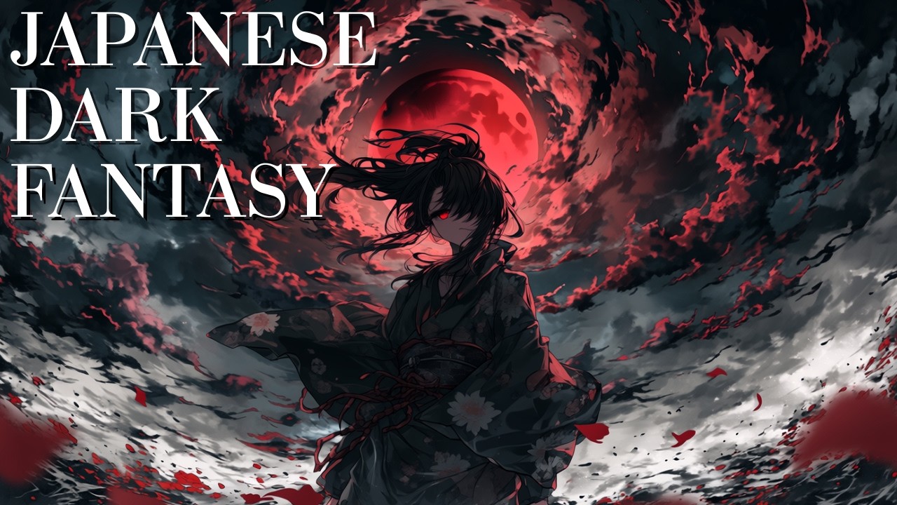 Crimson Storm - Japanese Dark Fantasy Ambient [2 Hours]　紅の嵐 - 和風ダークファンタジー・アンビエント