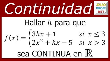 Continuidad de una función | Ejercicio 6 #julioprofe