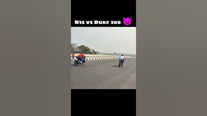 R15 vs Duke 200 drag race 😈#shorts #ytshorts #rider