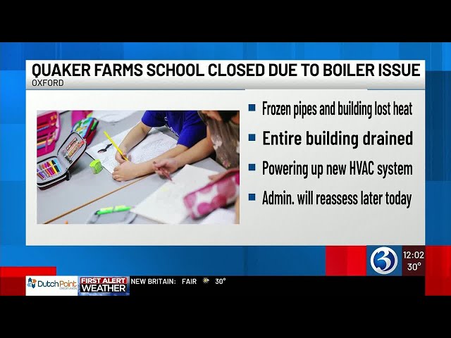 Oxford school closes due to boiler issue - YouTube