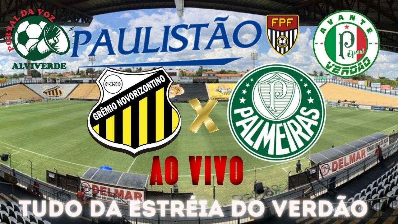 NOVO HORIZONTINO x PALMEIRAS PAULISTÃO 2022 AO VIVO YouTube