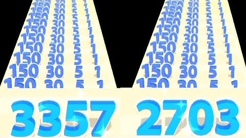 New Record Best Satisfying Math Gameplay - Number Merge Run Vs Number Run