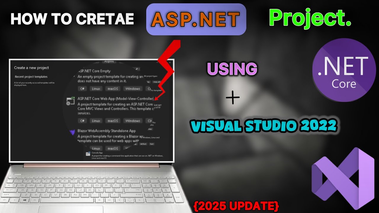 How to Create ASP.NET CORE Project Using Microsoft Visual Studio 2022 ...