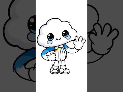 Draw Cloud Boy | Poppy playtime #howtodraw #artforbeginners #cutedrawing #drawingtutorial