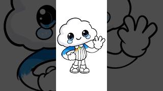 Draw Cloud Boy | Poppy playtime #howtodraw #artforbeginners #cutedrawing #drawingtutorial