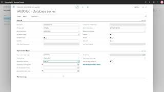 Dynamics 365 Business Central - How to Set Up a Depreciation Method on a Fixed Asset