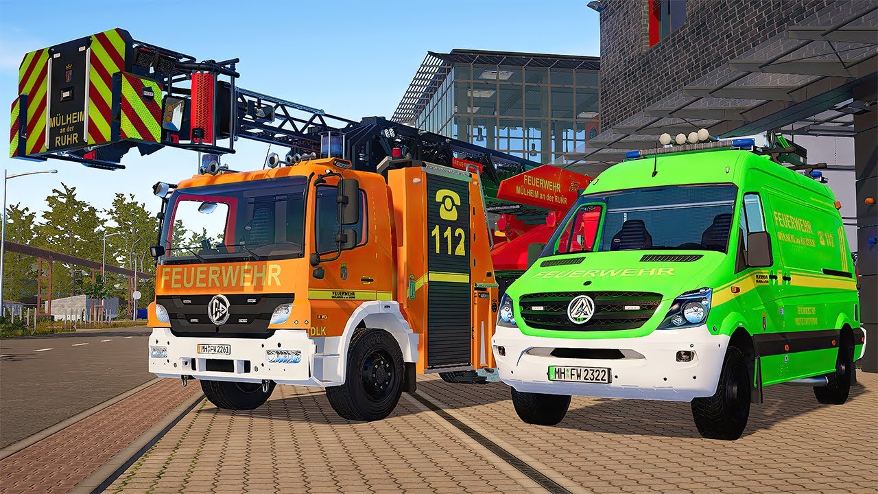 Emergency Call 112 - Düsseldorf Fire Chief, Firefighters Rapid on Duty! 4K