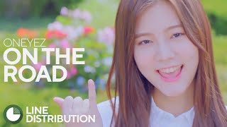 ["Daydream" TRACK #8] ONEYEZ - On The Road | Line Distribution