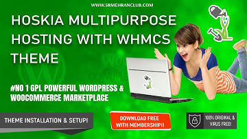 Hoskia Multipurpose Hosting with WHMCS Theme GPL - download free with membership