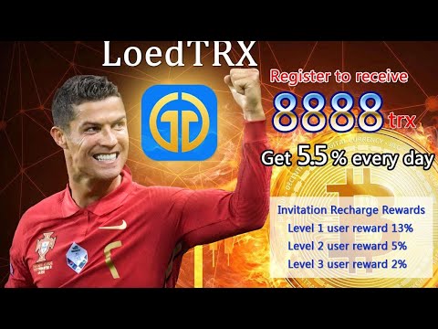 NEW MINNING WEBSITE FOR EARNING Lode.Trx Login bonus 8888