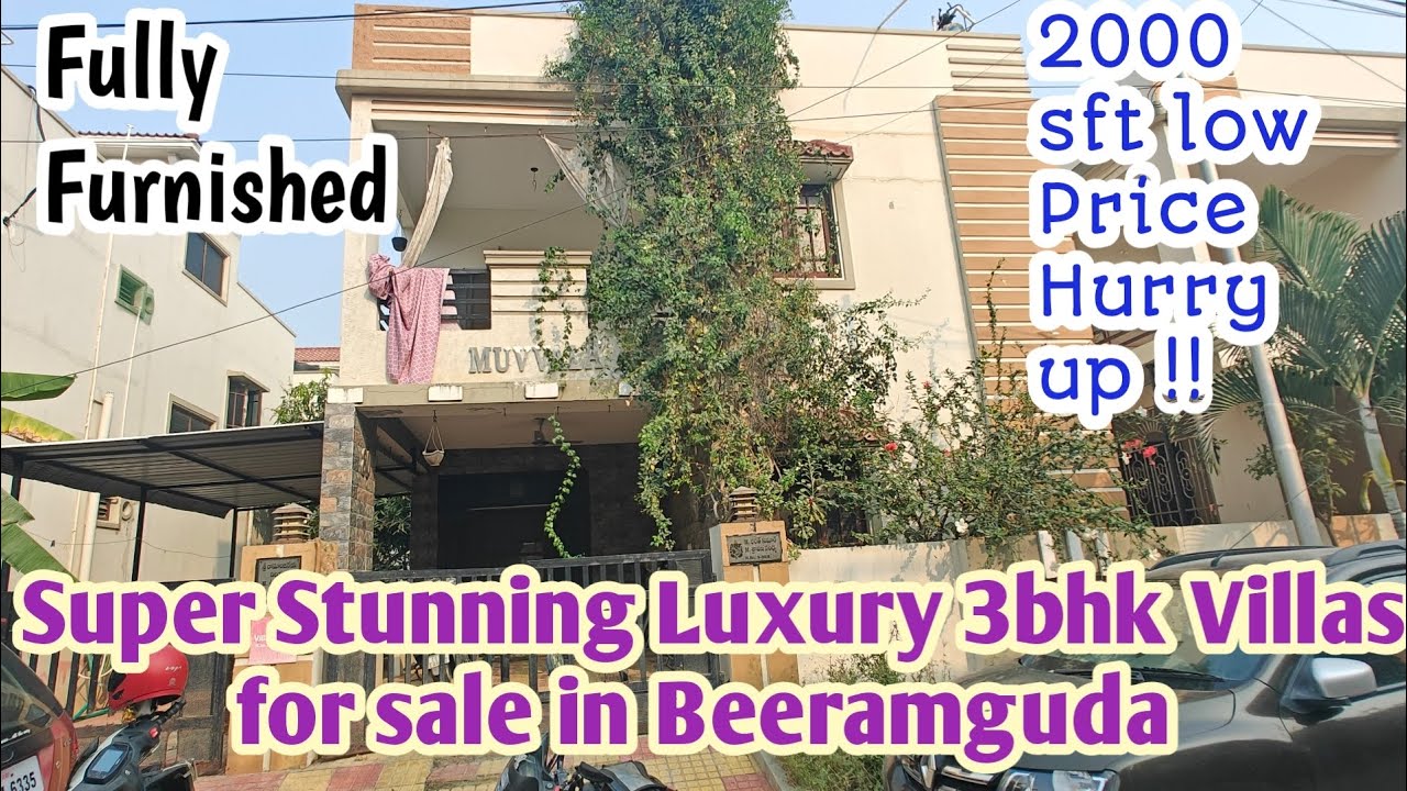 Ready to Move Stunning luxury villas for sale in Beeramguda|Resale|3bhk 2000sft|Gated community|GHMC