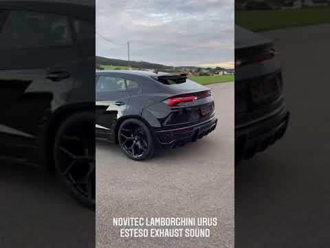 Lamborghini Urus Esteso with performance exhaust start-up sound