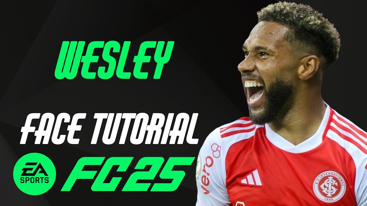EA FC 25 - WESLEY RIBEIRO FACE TUTORIAL + STATS [INTERNACIONAL]. - YouTube