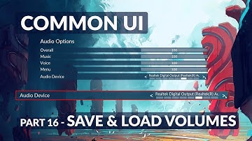 Save & Load Audio Settings with User Settings Subsystem - Unreal Common UI Menu System #16