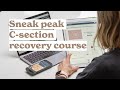 Sneak peek C-section recovery programme