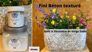 Faux fini Béton avec la Poussière de Neige Salée