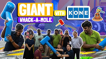 Fun Team Building Activity Idea: Giant Whack-A-Mole (with KONE) | FunEmpire Stories