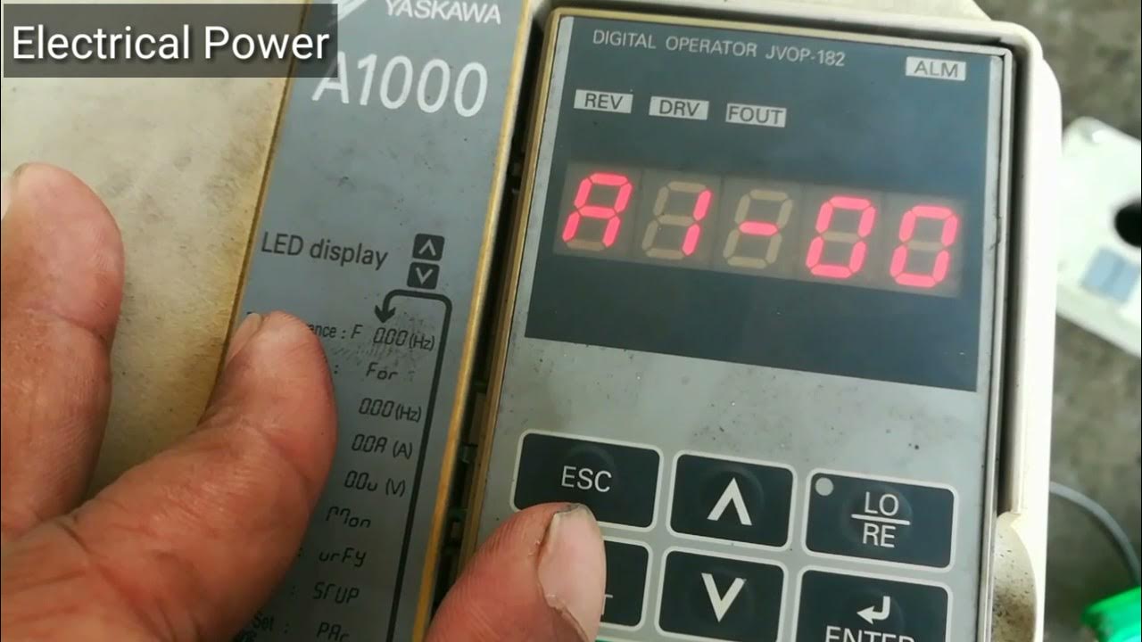 VFD 2wire Connection YASKAWA A1000 AC Drive । Speed Setting